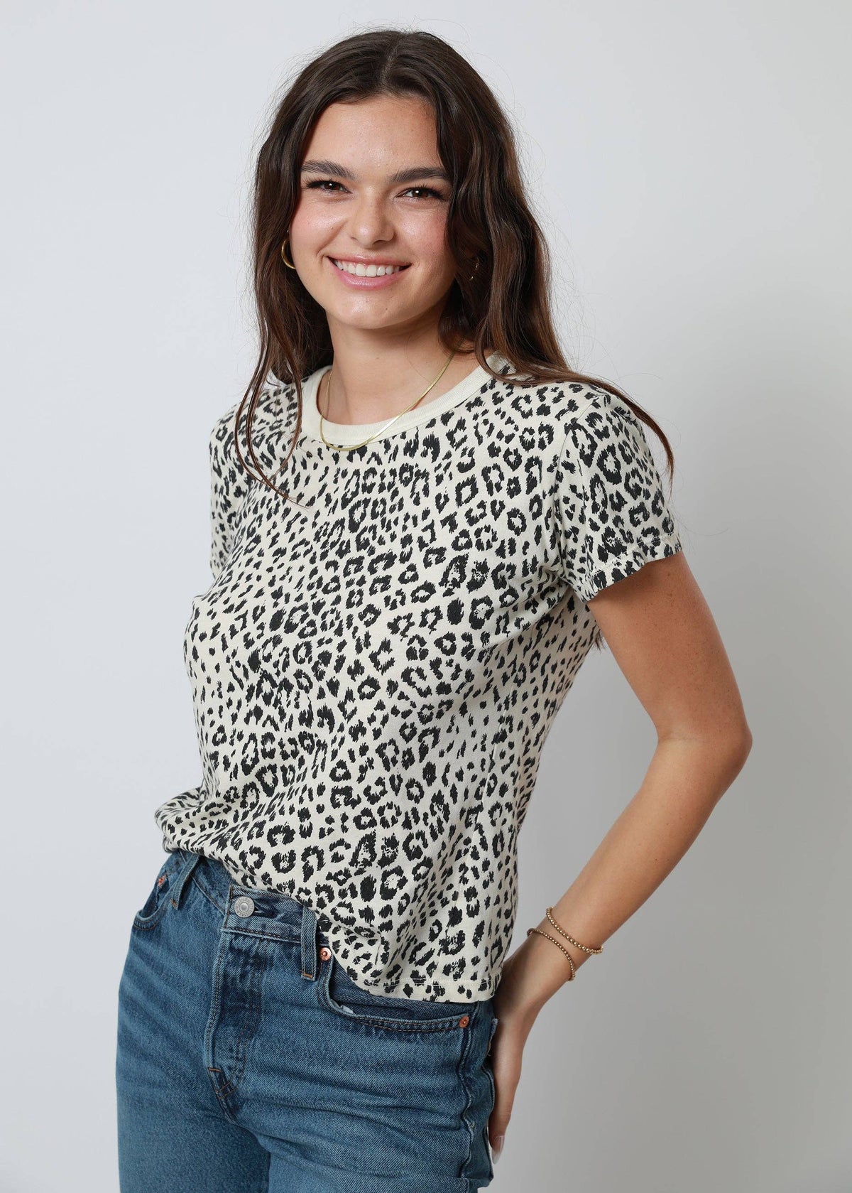 Classic Tee in Sydney Los Angeles Original Vintage Leopard Print