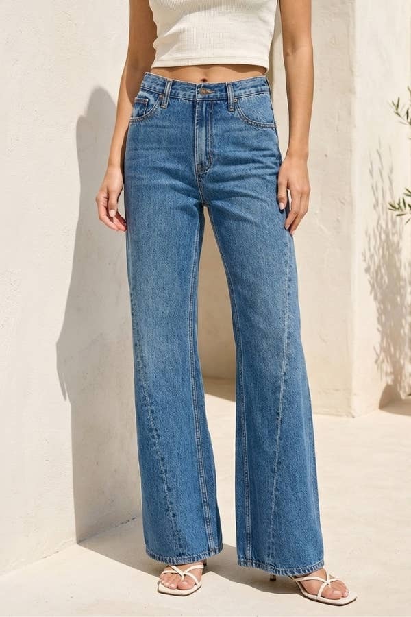 High Waist Wide Leg Jeans