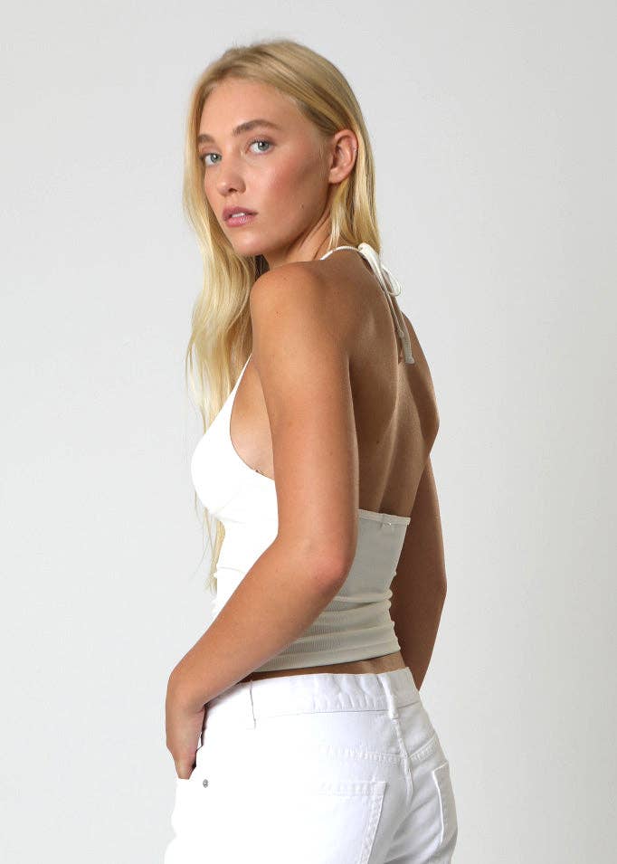 Hollywood Halter Top: Noir