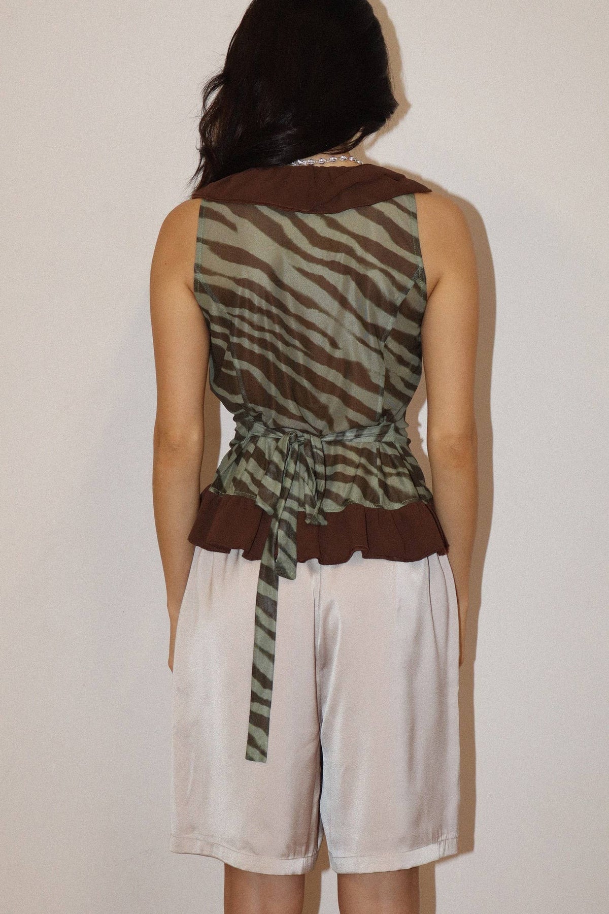 Ruffle Tiger Top