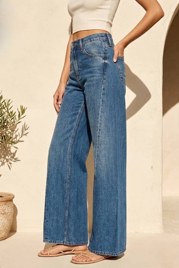 High Waist Wide Leg Jeans