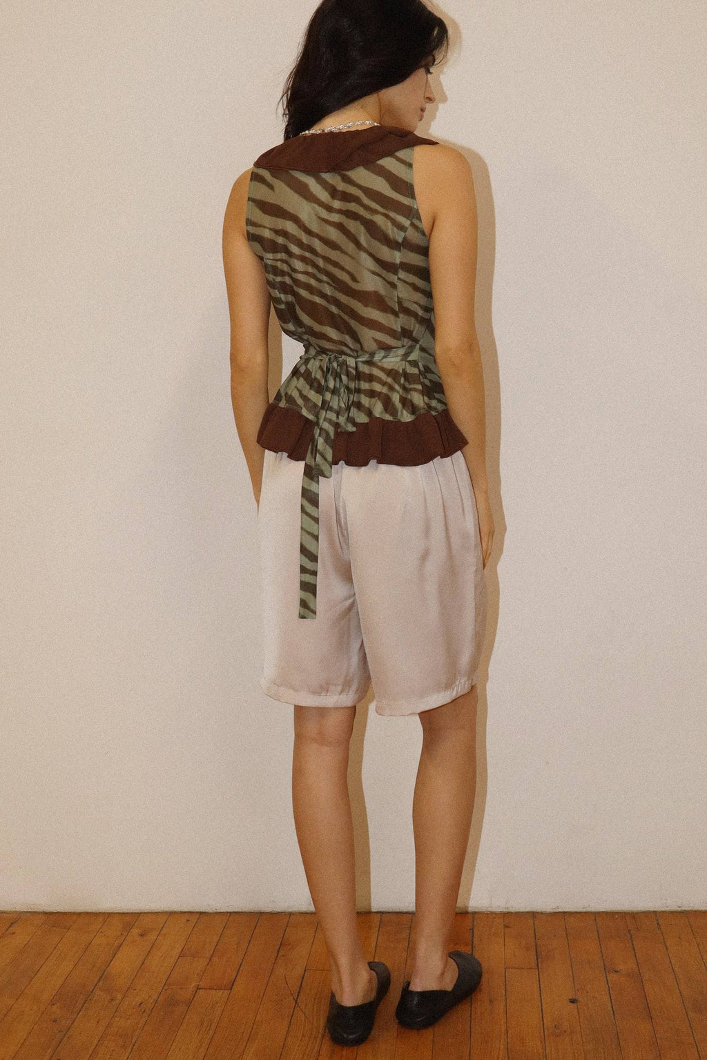 Ruffle Tiger Top