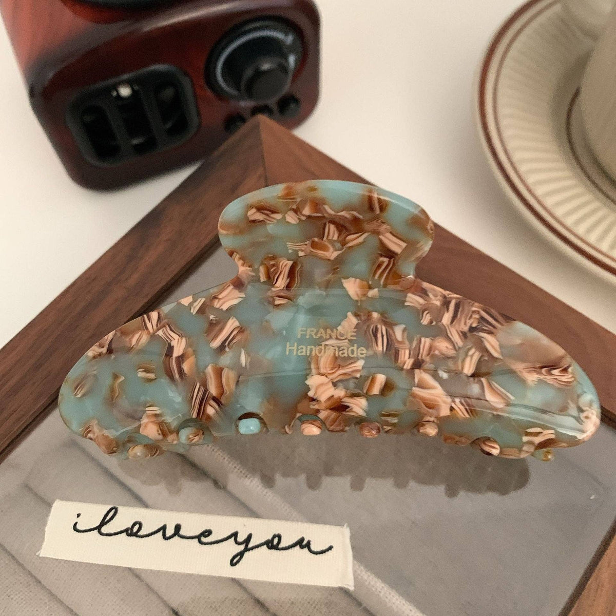 French Caramel Claw Clip