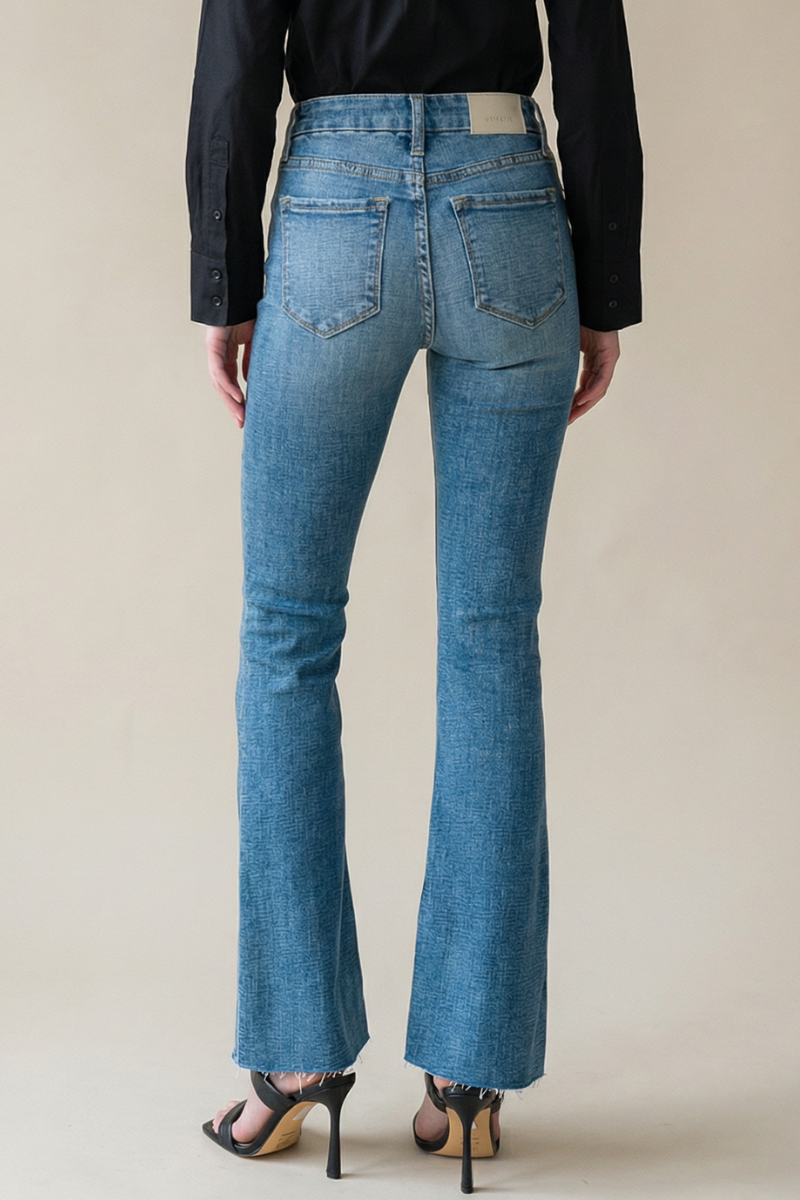 High Rise Stretchy Bootcut Denim