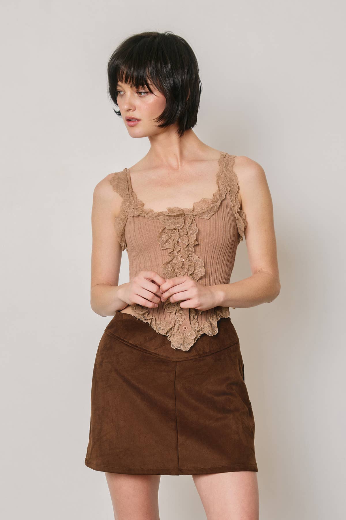 Lace Trim Libra Top
