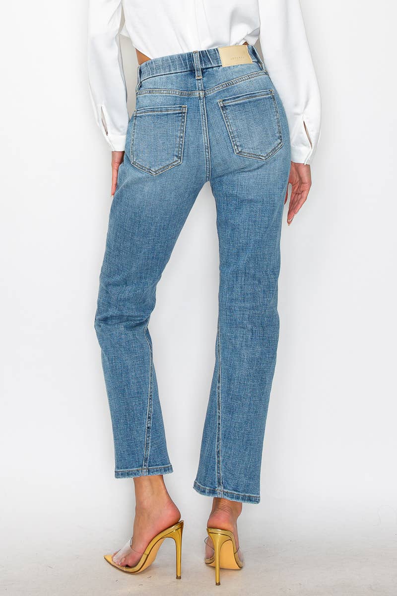 HIGH RISE TUMMY CONTROL   STRAIGHT JEANS