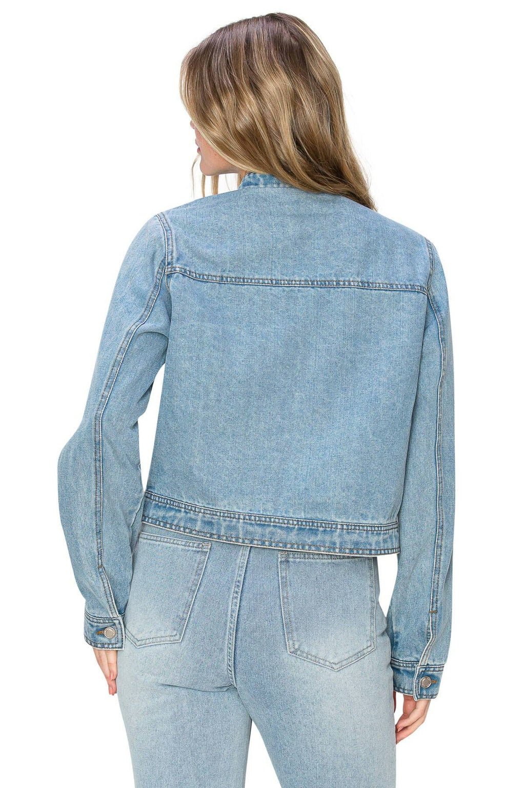 California Girl Denim Biker Jacket