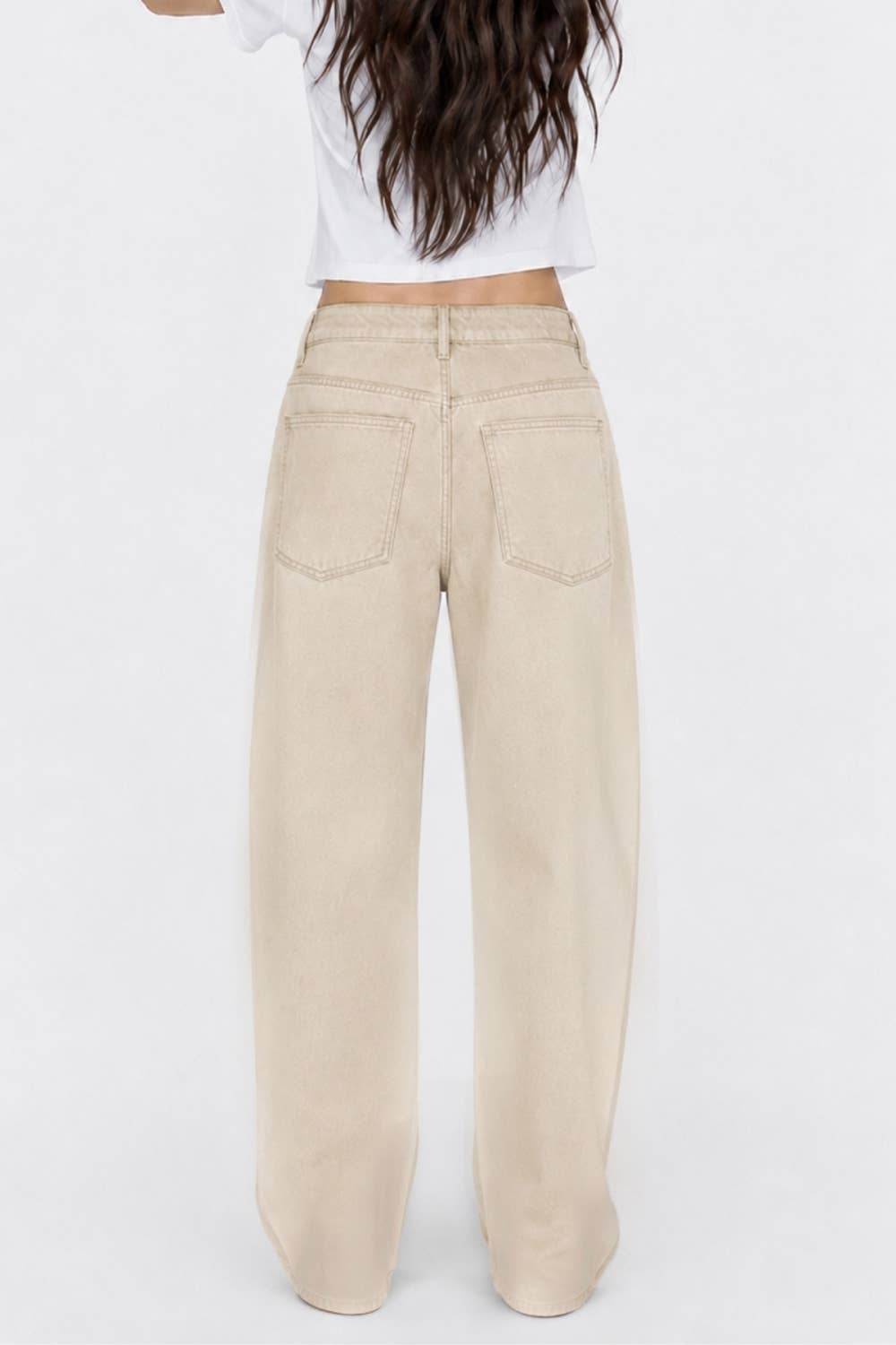 Barrel Leg Denim Jeans