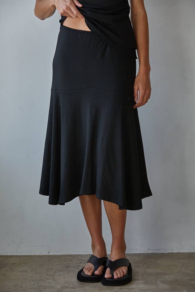 Everyday Midi Skirt: Black