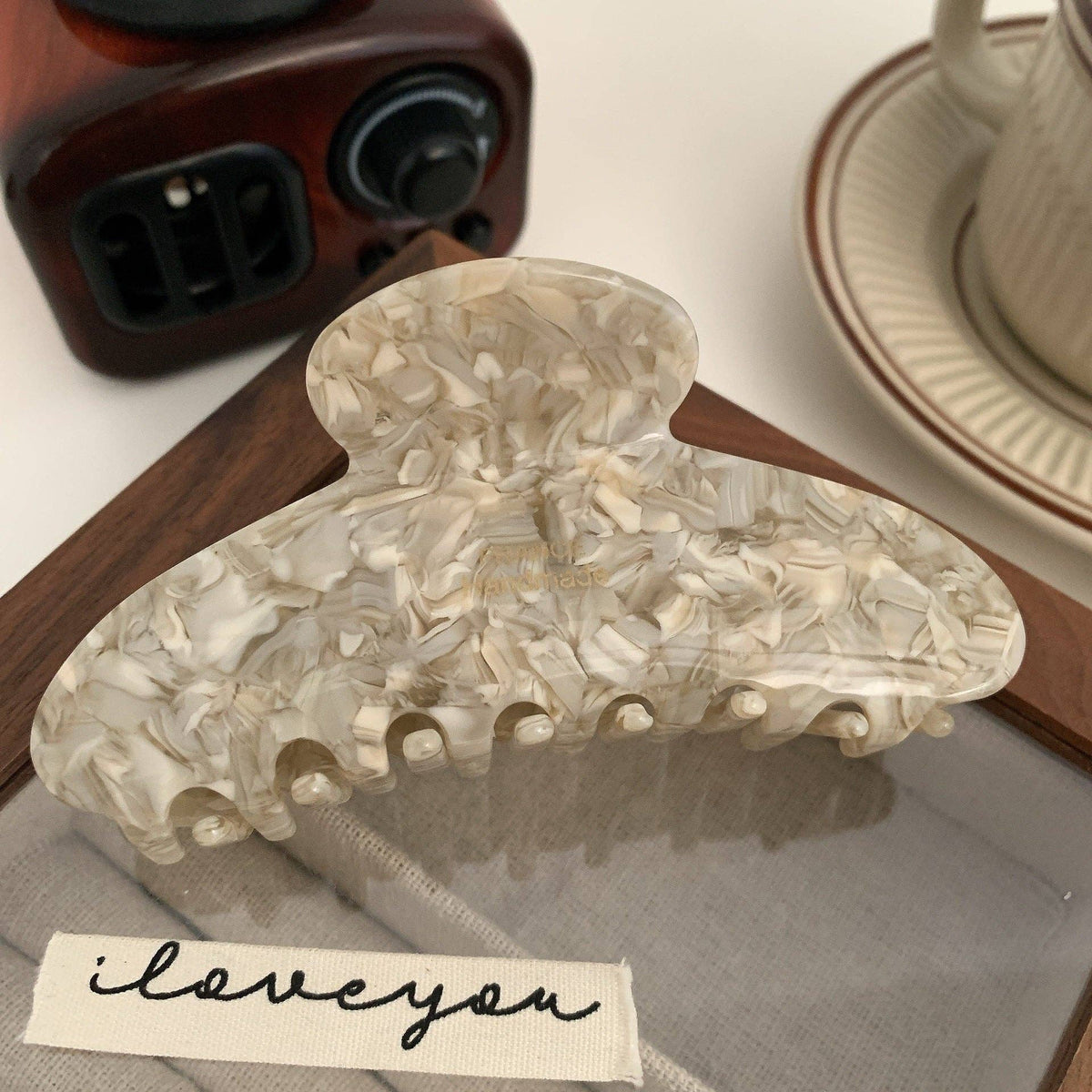 French Caramel Claw Clip