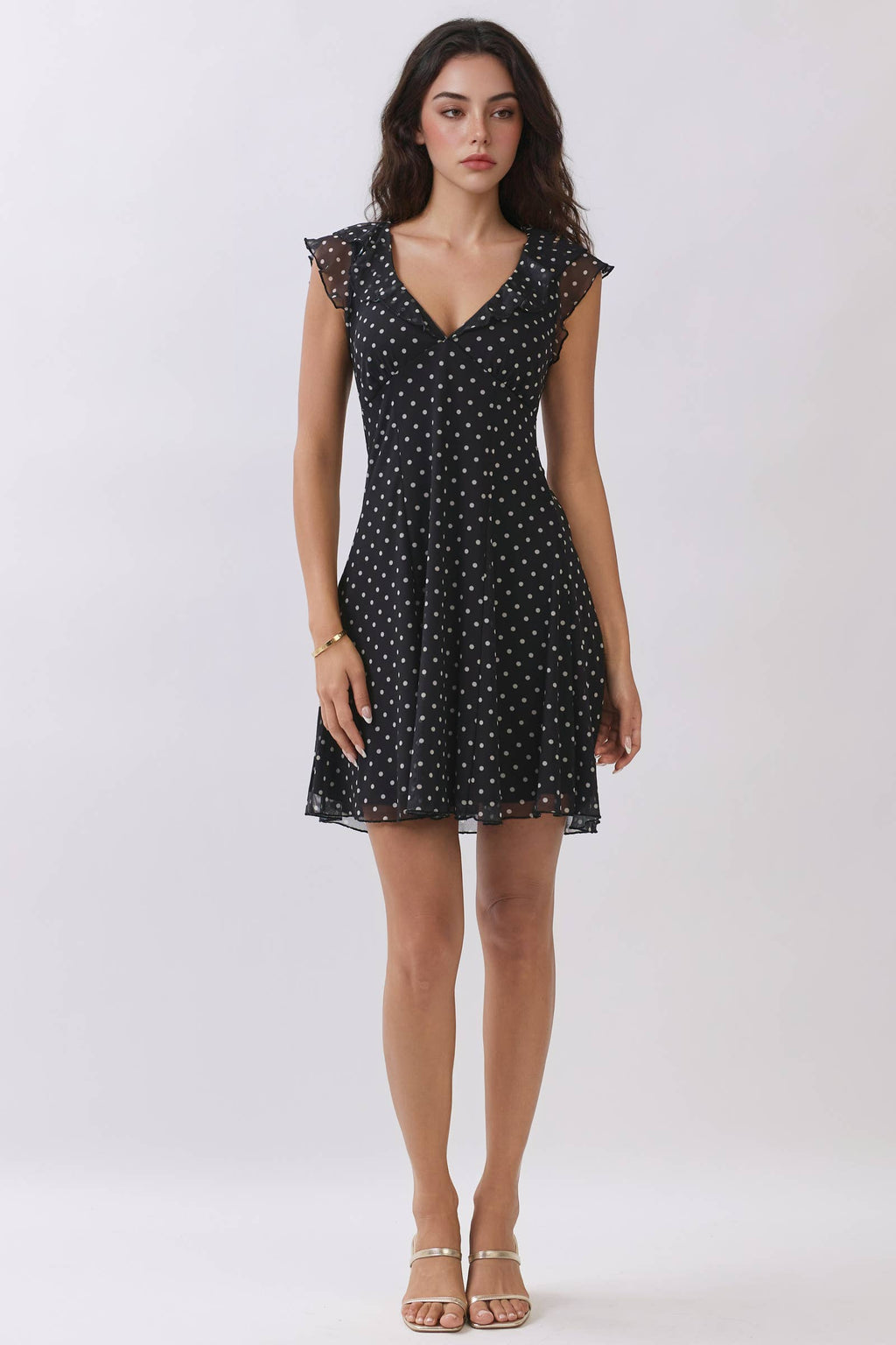 Ruffle Tie Bordeaux Dress