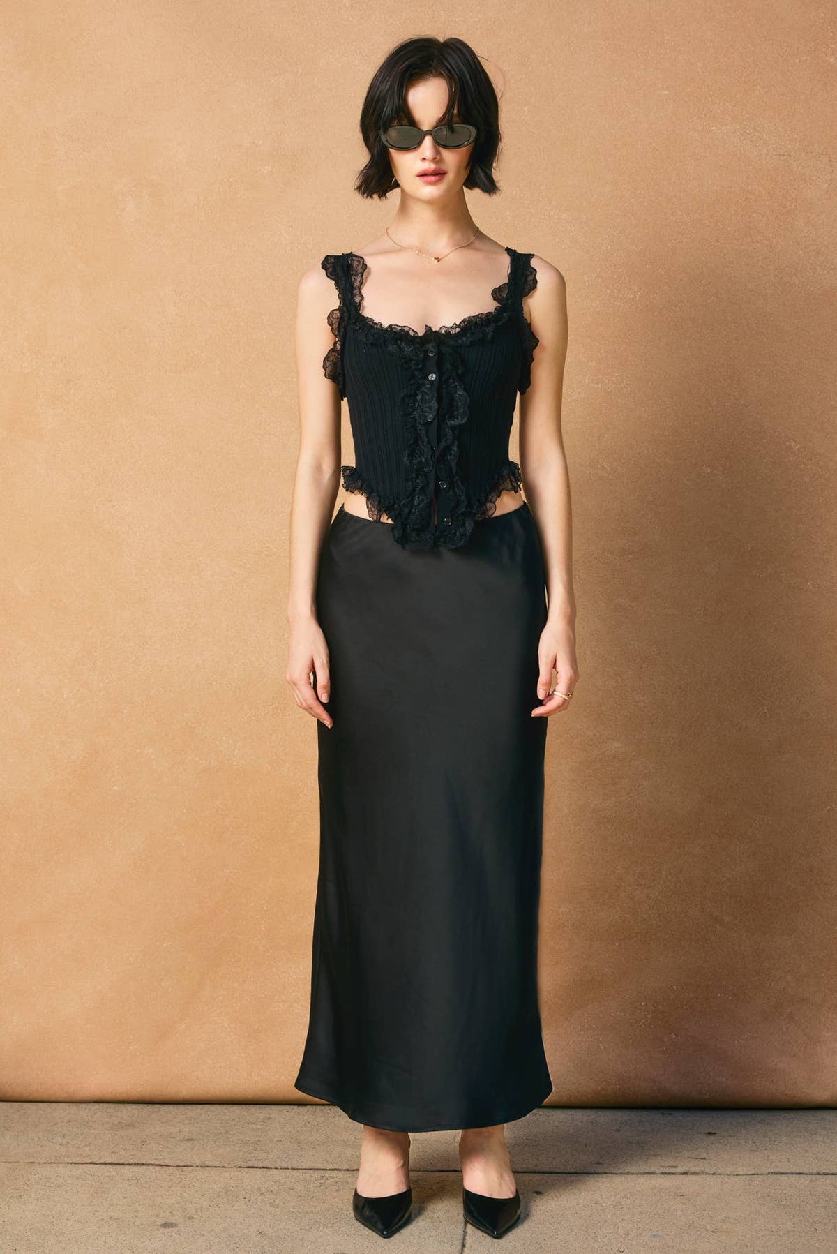 Lace Trim Libra Top
