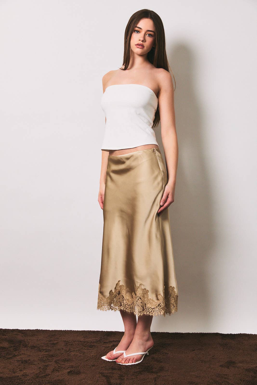 Golden Hour Satin Skirt