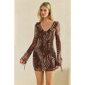 Wild Child Mesh Ruffle Mini Dress