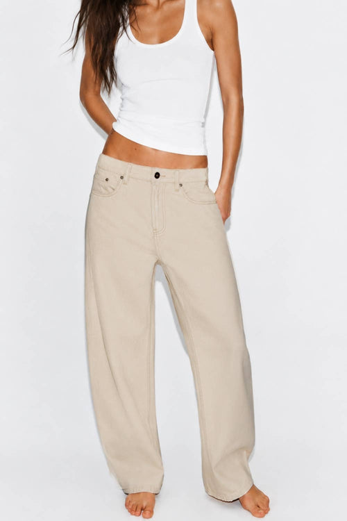 Barrel Leg Denim Jeans