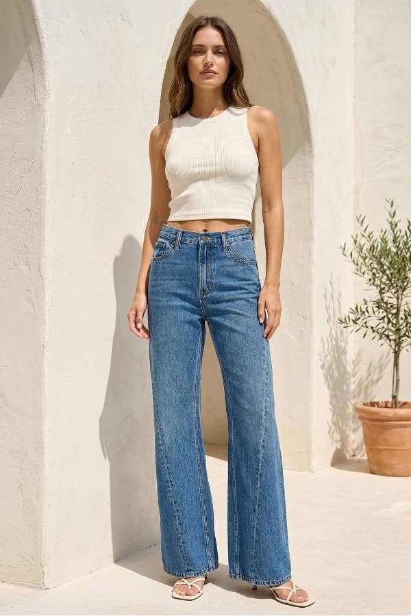 High Waist Wide Leg Jeans