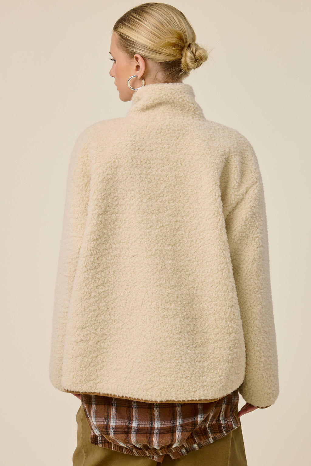 Carmel Sherpa Toggle Button Jacket