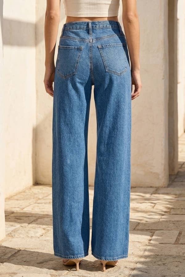 High Waist Wide Leg Jeans