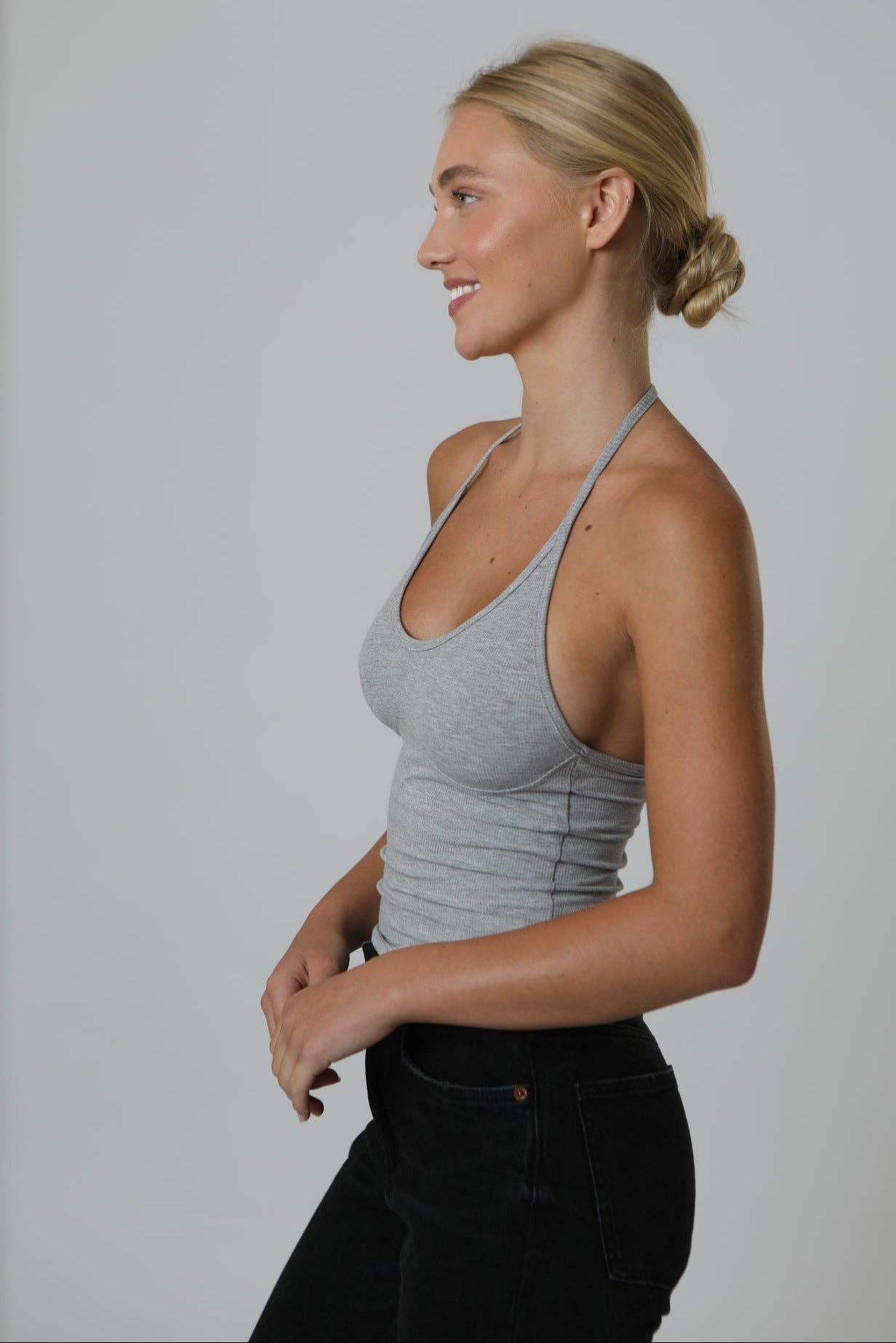 Hollywood Halter Top: Noir