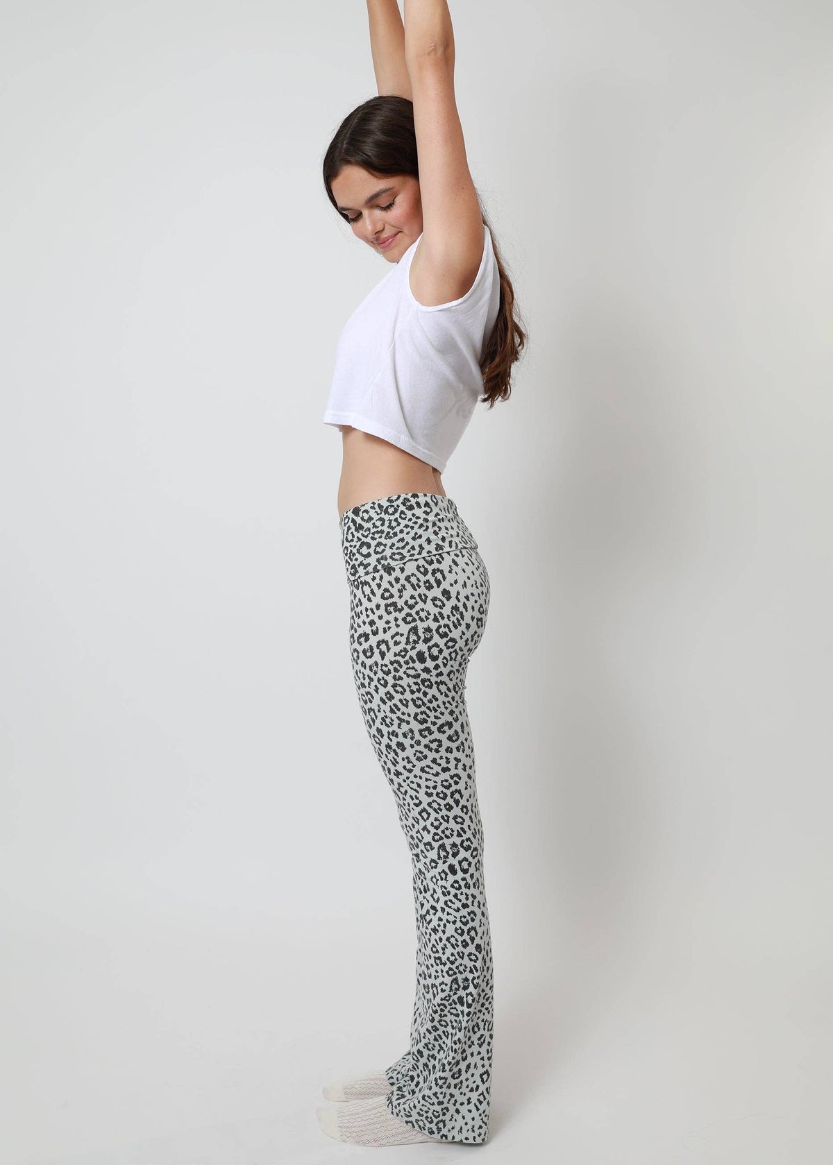 3rd Street Pant in Sydney Los Angeles Original Vintage Leopard Print