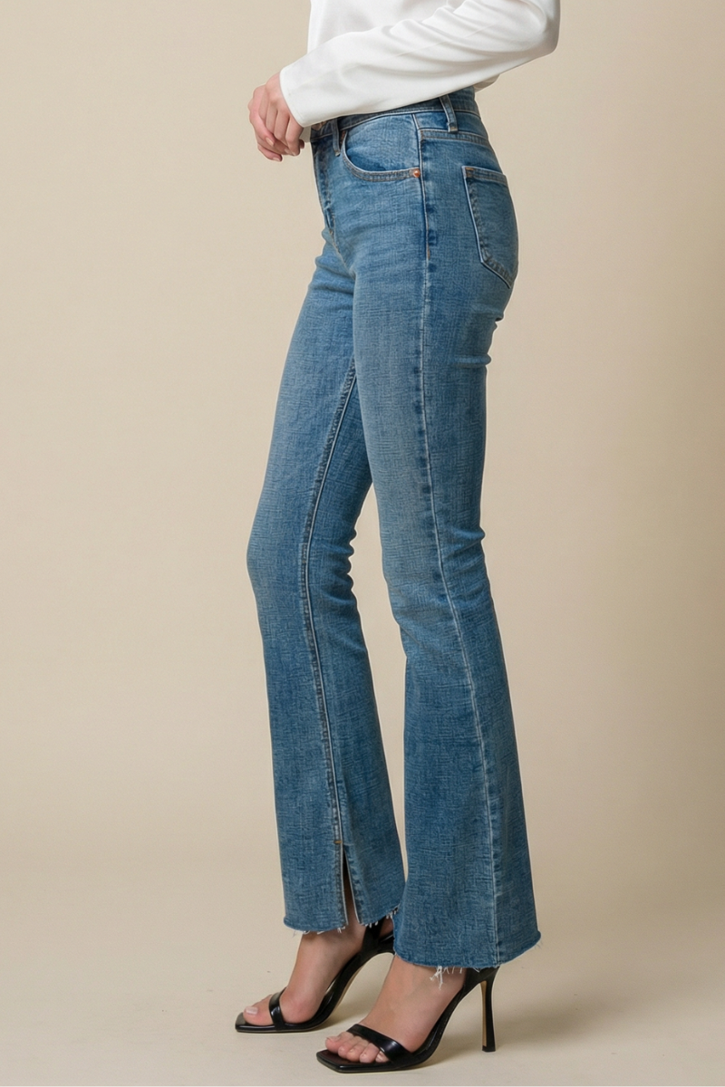 High Rise Stretchy Bootcut Denim